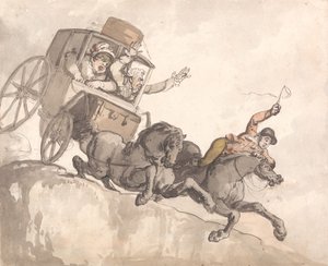 Le car en fuite - Thomas Rowlandson