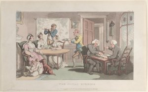 La soirée sociale, du Vicaire de Wakefield, 1er mai 1817 - Thomas Rowlandson