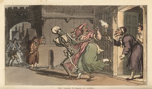 Le squelette de la Mort emporte une virago d