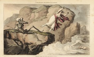 La mort tient un mouchoir à son orbite tandis qu