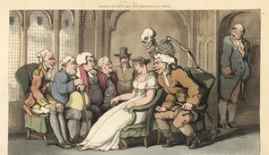 La mort rejoint un groupe de prétendants pour la belle héritière Belinda, et bat l