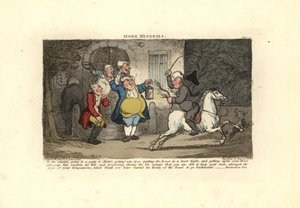 Homme ivre montant un cheval à l