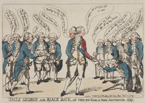 Oncle George et Black Dick à leur nouveau jeu de « naval shuttlecock » - Thomas Rowlandson