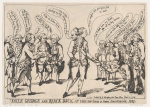 Oncle George et Black Dick à leur nouveau jeu de volant naval, 11 janvier 1787