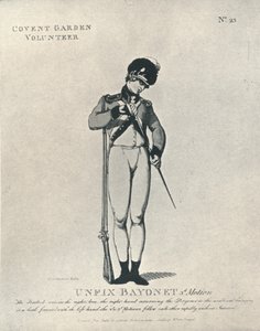 Défixer la baïonnette 3e mouvement - Thomas Rowlandson
