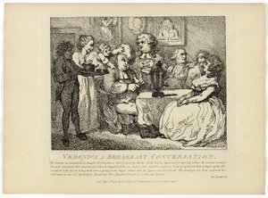 Veronica A Breakfast Conversation, extrait du Tour des Hébrides de Boswell - Thomas Rowlandson