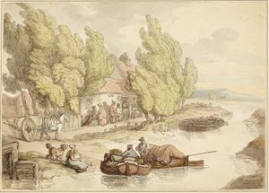 Village sur la rivière