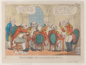 Esprit volontaire ou pas assez pour un premier, 21 mai 1808 - Thomas Rowlandson