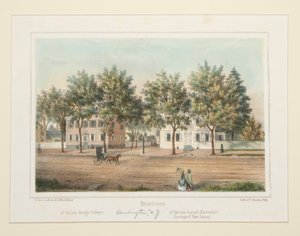 Résidence de feu George Dillwyn de feu Joseph Bloomfield (Burlington, NJ), de 14 vues de Burlington - Thomas S. Sinclair