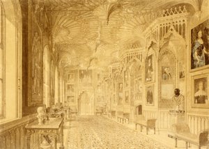 Longue galerie à Strawberry Hill, Twickenham - Thomas Sandby