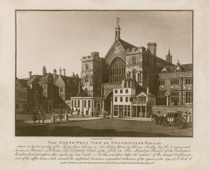 Vue nord-ouest de Westminster Hall