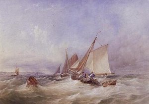 Dans le Solent - Thomas Sewell Robins