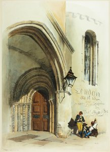 Porte, Temple, frontispice pour Vues originales de Londres telle qu
