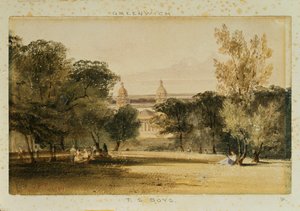 Hôpital de Greenwich depuis le parc, 1830 - Thomas Shotter Boys
