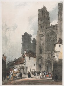 Architecture pittoresque à Paris, Gand, Anvers, Rouen : Laon, France, 1839