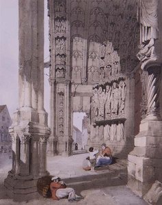Porche sud de la cathédrale de Chartres, illustration de 