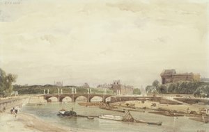 Le pont de la Concorde vu du Cours de la Reine - Thomas Shotter Boys