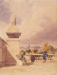 Le pont de la Concorde vu de la terrasse des Tuileries