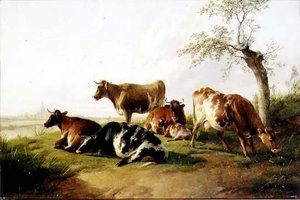 Bétail dans un paysage