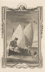 Robinson Crusoé, du Novelists Magazine, pub. 1781