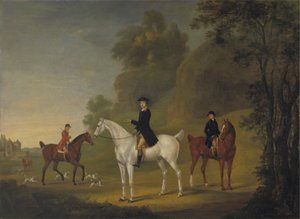 Lord Bulkeley et ses harriers, son piqueur John Wells et le fouet R. Jennings