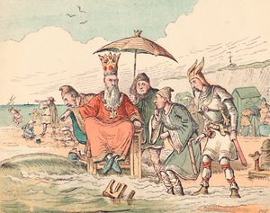 Canute et ses Courtisans, vers 1884 - Thomas Strong Seccombe