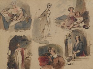 [Sans titre] (Six études de figures), c.1830s - Thomas Sully