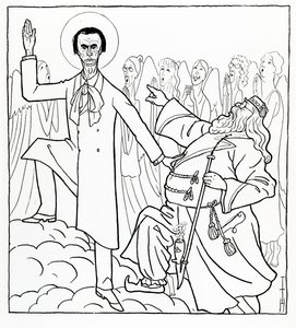 Caricature de Rudolf Steiner, illustration de 