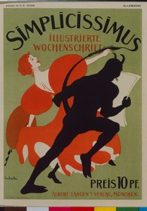 Affiche publicitaire Simplicissimus