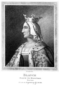 Blanche de Castille 1188-1252, nièce du roi Jean