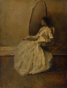 Dame en blanc n°1, vers 1910 - Thomas Wilmer Dewing