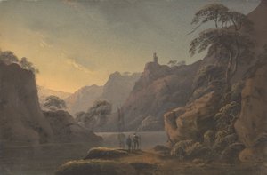 Composition : Rivière serpentant entre des rochers élevés