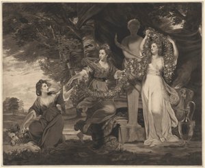 Un sacrifice à Hymen (Trois filles de Sir William Montgomery) - Thomas Watson after Sir Joshua Reynolds