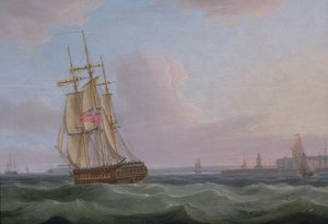 Navires au large de Douvres, c.1760