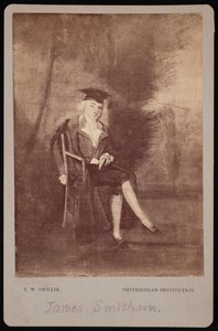 Portrait de James Smithson 1765-1829, 1786 photographié dans les années 1870