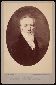 Portrait de James Smithson 1765-1829, 1816 photographié dans les années 1870