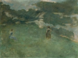 La grive solitaire - Thomas Wilmer Dewing