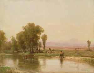 Campement sur la rivière Platte