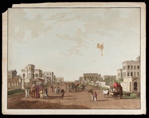 Old Court House Street vue du sud des vues de Calcutta