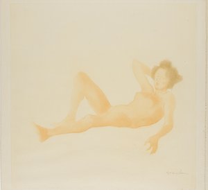 Femme couchée - Théophile Alexandre Pierre Steinlen