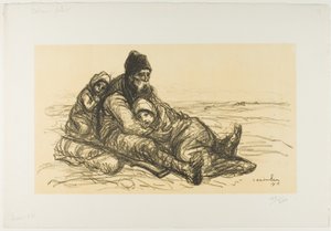 Cavalerie serbe, deuxième épisode - Théophile Alexandre Pierre Steinlen