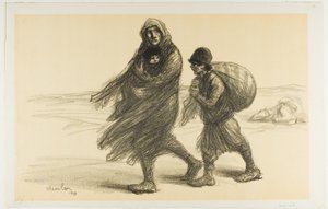 Exode serbe, planche vingt-et-un d