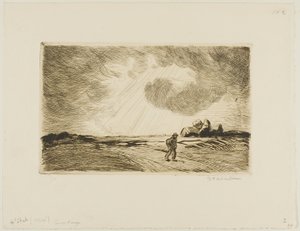 Temps orageux - Théophile Alexandre Pierre Steinlen