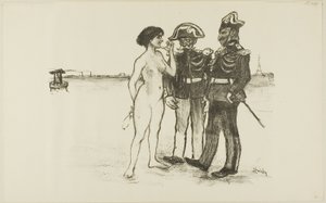 La vérité et les deux soldats - Théophile Alexandre Pierre Steinlen
