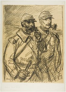 Deux soldats - Théophile Alexandre Pierre Steinlen