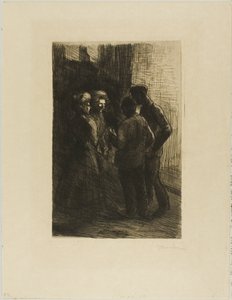 Deux femmes de la rue et leurs compagnons