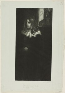 Jeune fille au col blanc