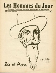 Couverture de "Les Hommes du jour", Satirique en N & B - Théophile Alexandre Steinlen