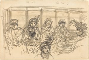 Cavaliers dans le métro - Théophile Alexandre Steinlen