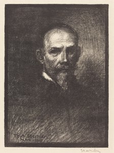 Autoportrait (Steinlen de face, tête droite) - Théophile Alexandre Steinlen